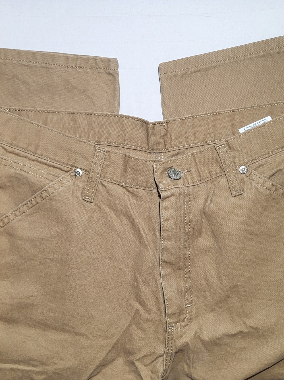 Wrangler Relaxed Fit Men’s Carpenter Jeans - Khaki Brown